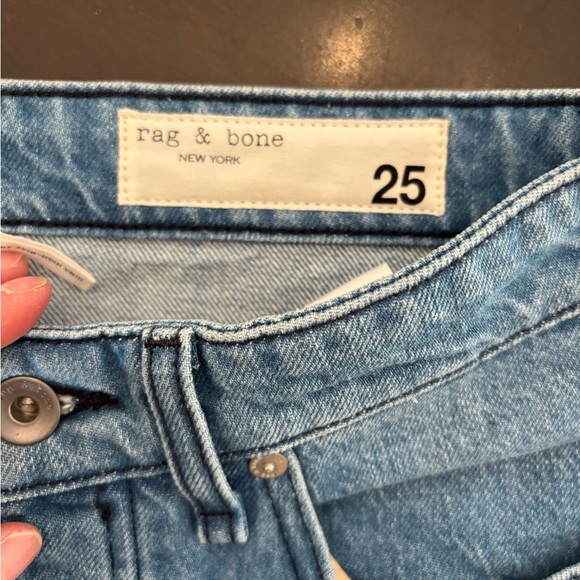 Rag and Bone Women's Blue Jeans High Rise Ankle Cigarette 25 - Picture 5 of 7